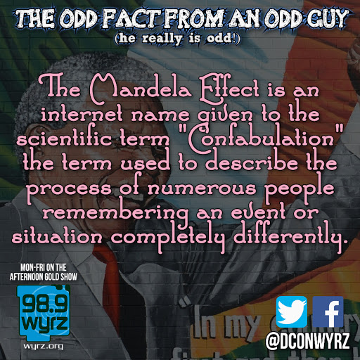 DConWYRZ's tweet image. #OddFact #WYRZ #AfternoonGold #DCtheDJ