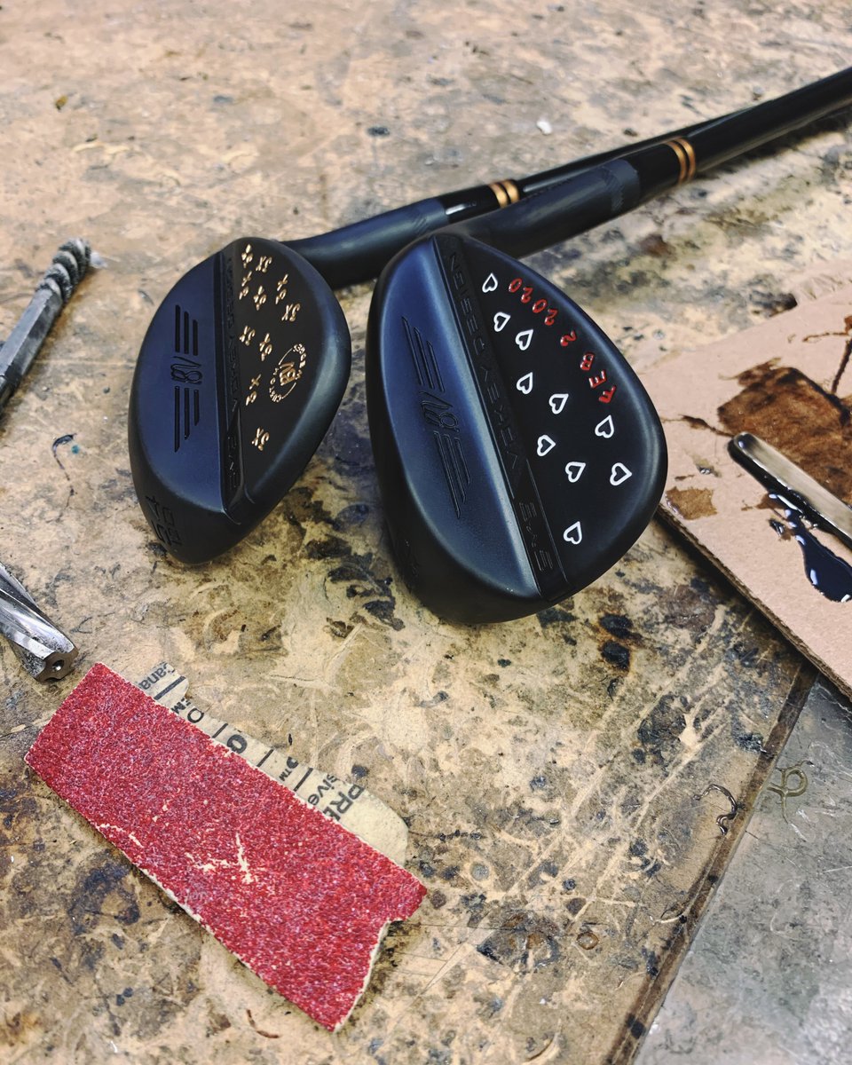golfschoolofin's tweet photo. A couple of custom wedges for Brad Fellers! Come get fit for your own set of unique wedges! https://t.co/atvNEIcxBr