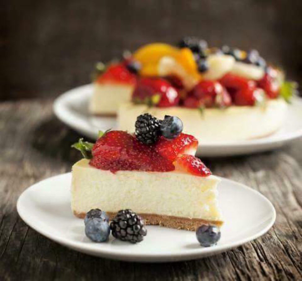 When someone tells you to eat more fruit, we agree.  Just put it on our #vegan and #dairyfree cheesecake.