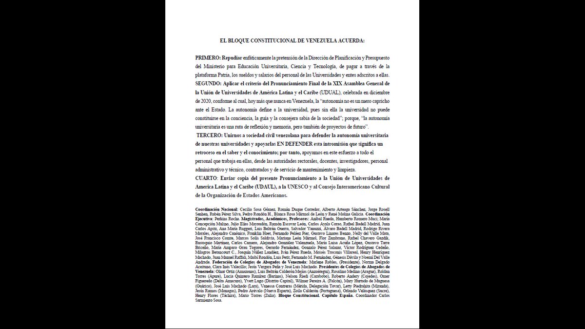 Bloque Constitucional de Venezuela tweet media