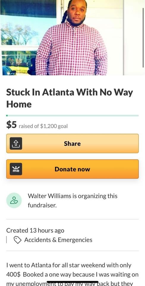 un_disturbed's tweet photo. Why do they mark it as an “accident emergency” if it’s not a real life emergency??? #gofundmehumantrafficking https://t.co/I0JMiKKPHt