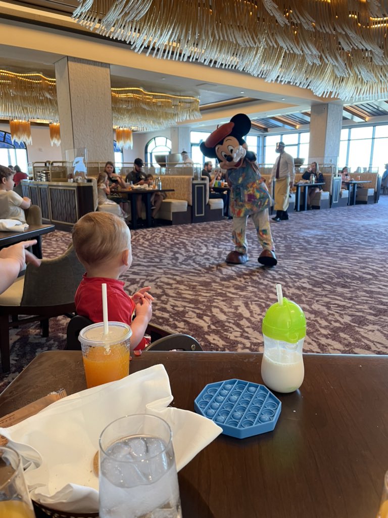 Mathis_Strength's tweet image. Doesn’t get much better than this. Beau’s first Disney trip! #AnimalKingdom #CharacterBreakfast #PoolLife