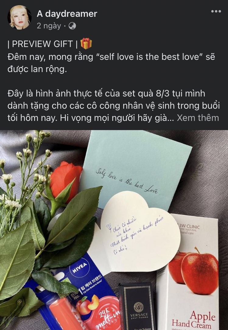 bliuspink's tweet photo. This is a project from the fanpage of (G)I-DLE in Vietnam💝 They did it for Soojin's special day. They organized and gave gifts to the workers at night on March 8 (International Women's Day) 💝🙏💙
 #HappyCherryDay #EatWellOurCherry 
@G_I_DLE 
#수진아먹었다 #SOOJIN #GIDLE #서수진 https://t.co/UBkYB8U9Y4