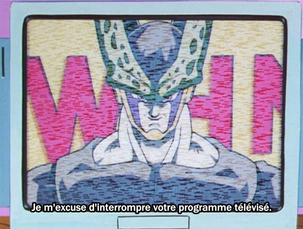 On s'rend pas assez compte que Cell, il est quand même allé à la télé dire à tous les terriens du monde "venez j'vous prends tous à la bagarre" et il a donné la date et le lieu mdrrr y'a pas plus ghetto que lui 😭