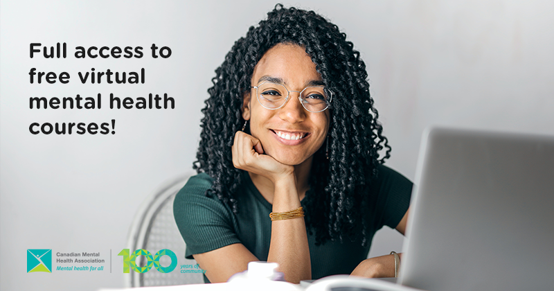 Heads up! CMHAs across Canada are offering *free* virtual #MentalHealth courses and everyone is welcome. Check out the updated list and register today! #RecoveryColleges #elearning bit.ly/3c8HAWI