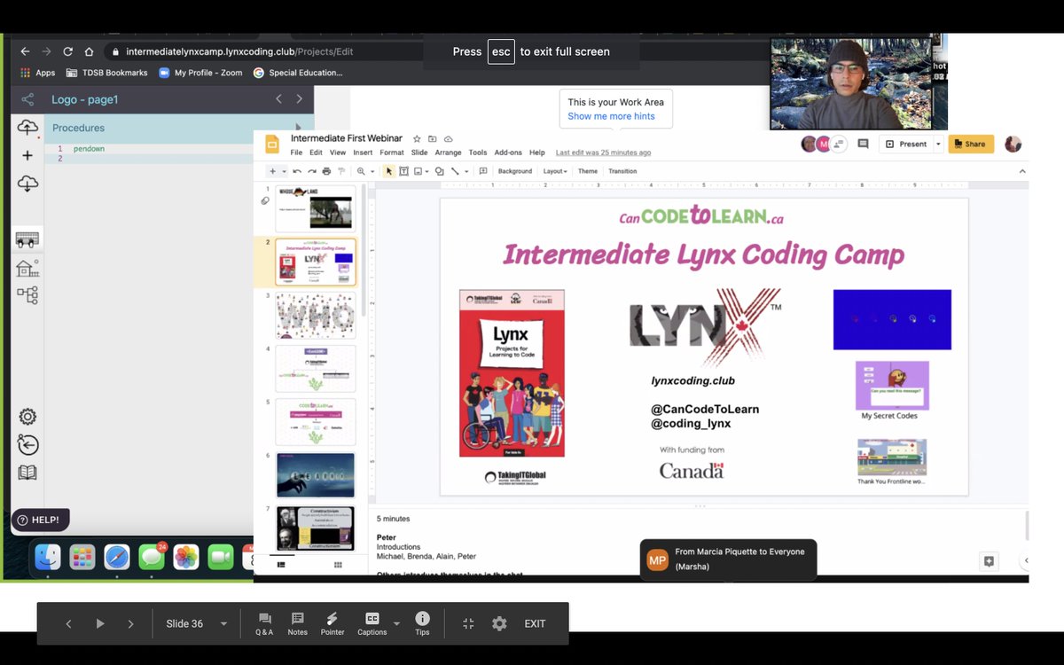 Sebasualto's tweet image. Great to jump back into @coding_lynx with @peterskillen and @brendasherry for the Lynx Coding Camp! Educators across the country coming together to #codetolearn! More to come including more collaboration and lesson planning. Stay tuned! @CanCodeToLearn @tdsb @TDSB_Colin