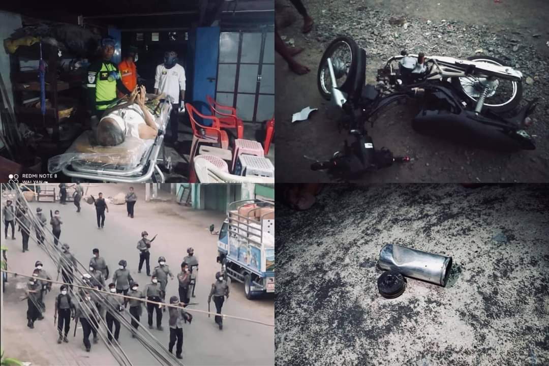 Starting from 6 pm tonight in Dawei, the Burmese junta is attacking people using rubber bullets, real bullets and tear gas. Public property is also being destroyed.

#Mar9Coup
#WhatsHappeningInMyanmar
#SaveMyanmar