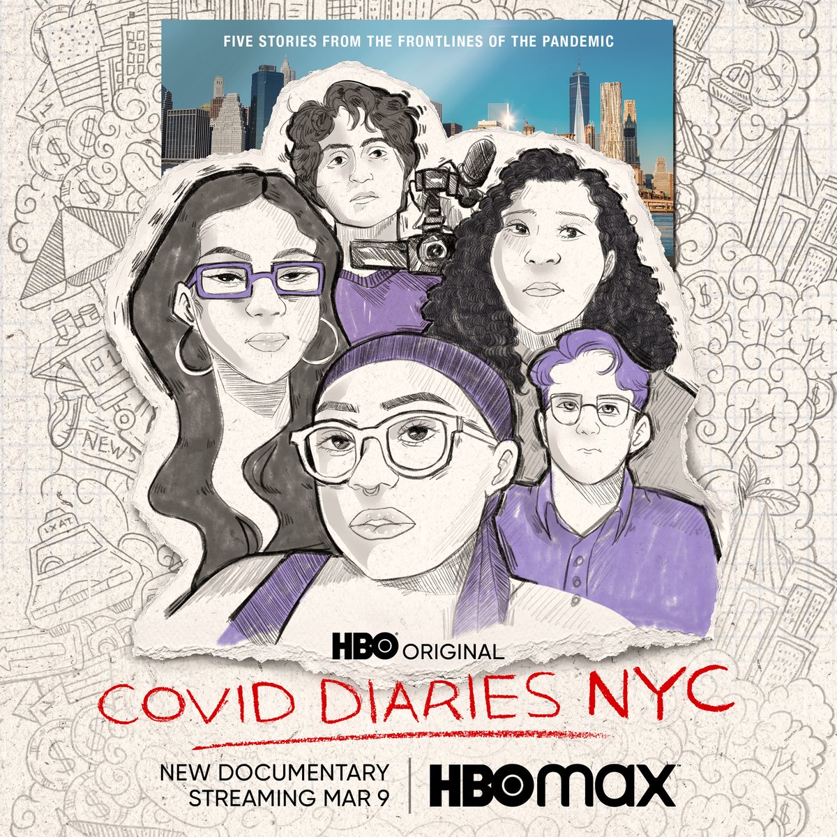 DCTVny's tweet photo. Nearly one year since our lives would be forever changed, #CovidDiariesNYC premieres TONIGHT on @HBO + @hbomax. We're so very proud of our young filmmakers! The world needs their voices. https://t.co/1Vrt0psfXC #DCTVNextGen @HBODocs https://t.co/XHTWVFePlS