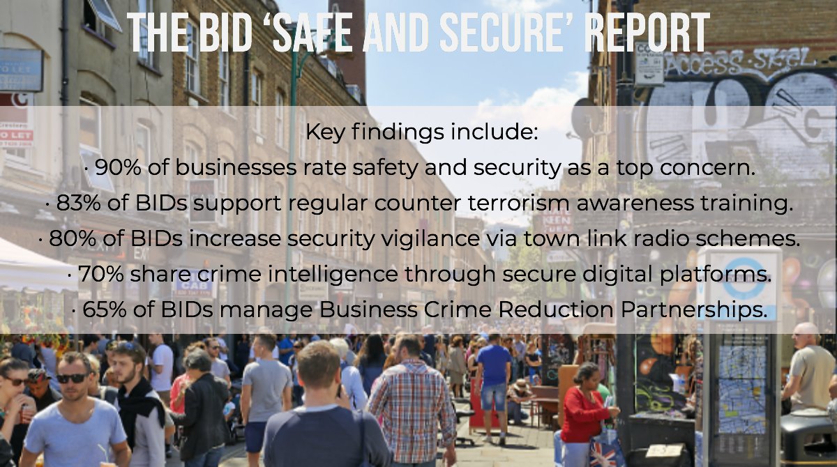 The BID Safe & Secure Report by Gordon Brockie investigates how Business Improvement Districts’ are creating safer places and improving security and preparedness in public places across the capital. Find out more @ bit.ly/3rzOgG3 #ProtectDuty