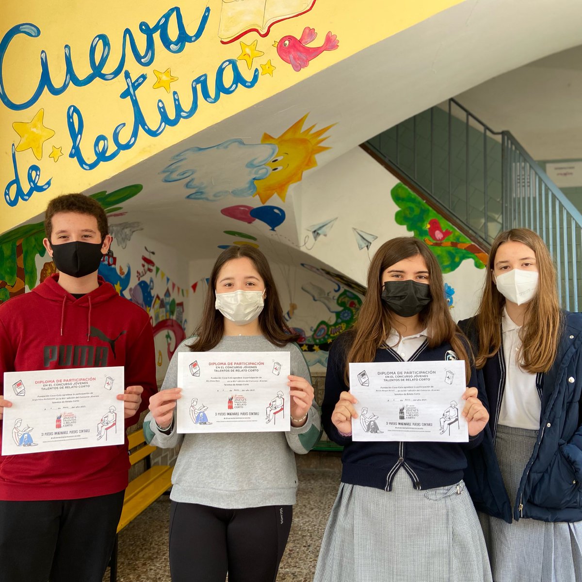 👉🏼 Nuestros alumnos de segundo y tercero de ESO han participado en el concurso de #escritores jóvenes #talentos de Coca-Cola donde tenían que escribir un relato online a partir de una descripción. ✏️📝✏️📝✏️
¡Mucha suerte! #SoyDeLaPurísimaTorrent