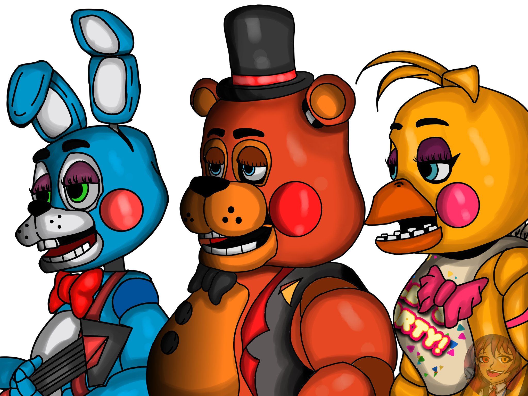 Trebloxs on X: The Withered Animatronics In my art style #FNAF #fnaffanart   / X