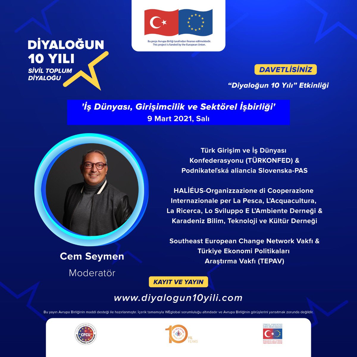 cemseymen's tweet photo. Birazdan #diyalogun10yili etkinliğinde beraberiz
Kayıt ve canlı yayın: https://t.co/ZteaVfbdrx https://t.co/I1CSsGPo6K