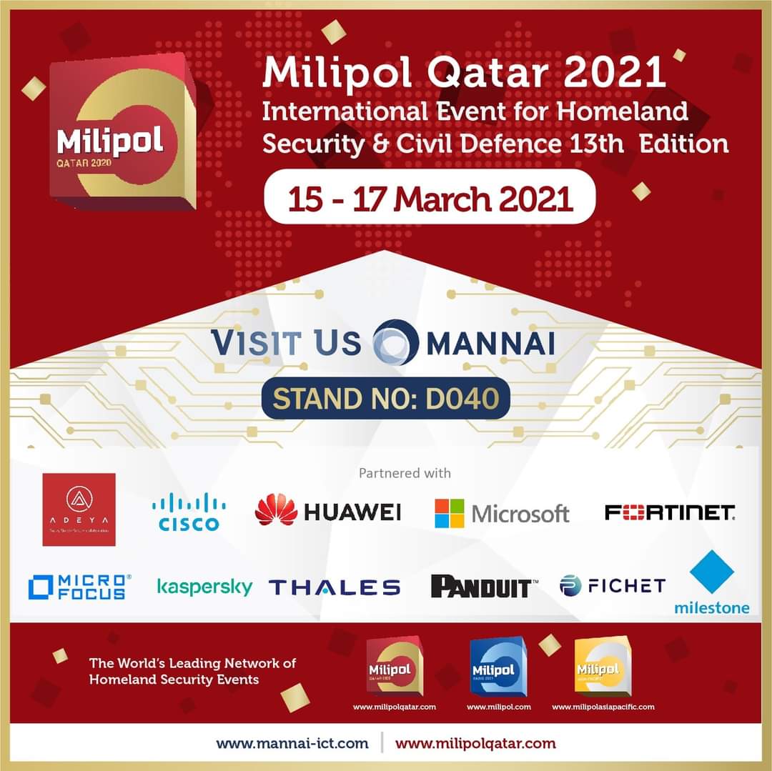 InfotechMannai's tweet photo. @MilipolQatar is here. The 13th edition international #event for homeland #security &amp; Civil #defence.

Come, #experience the latest innovations &amp; be a part of real #business opportunities.

Register now. https://t.co/Th9uUhDhQt

#Milipol2021 #MannaiInfoTech https://t.co/KozuOdkuFi