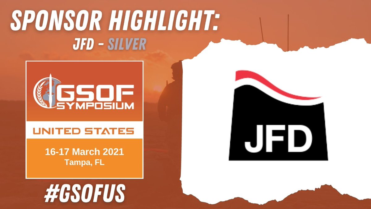 GlobalSOF's tweet photo. Huge thanks to JFD Global for signing on to the Symposium as a Silver Sponsor! Looking forward to seeing their latest offerings at the expo. #gsofUS #SOF @JFDGlobal
Learn More: https://t.co/VRT3Qu8ofC https://t.co/SNxUcHEd5w