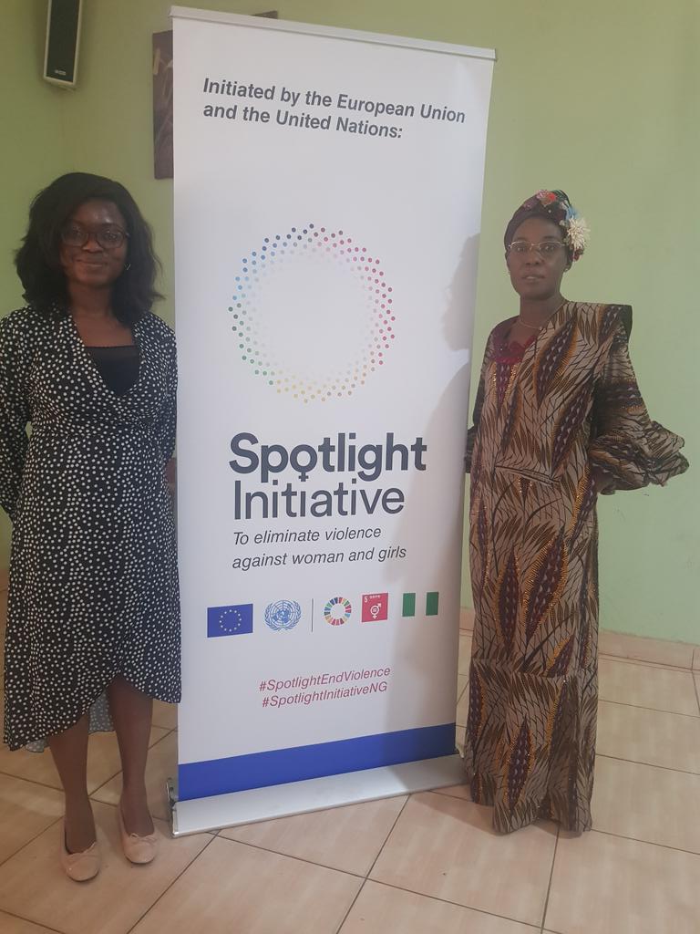HMamuno's tweet photo. Myself and one of the facilitators of Spotlight Initiative during a Seminar on Sensitization Workshop on the  Components of the VAPP Act in Adamawa State Yola. Nigeria. https://t.co/md3SKMj0Jd