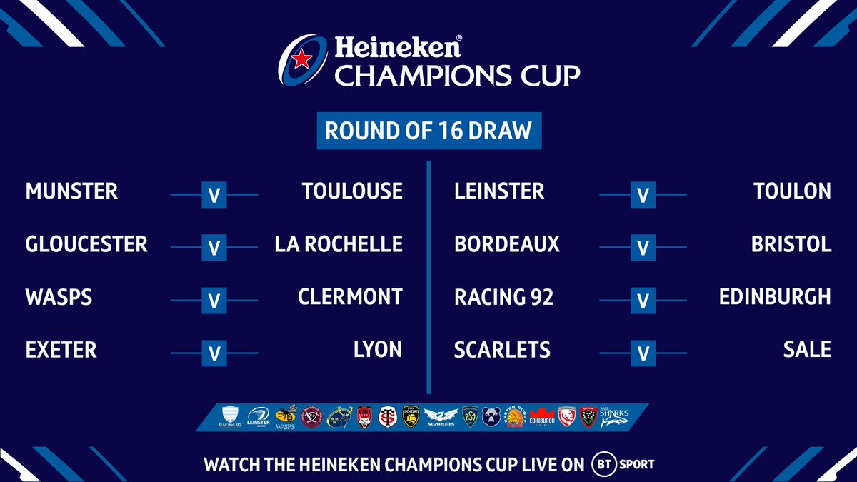 rugbyontnt's tweet photo. The draws for the knockout stages of the @ChampionsCup &amp; @ERChallengeCup! 🤩

April can't come soon enough! 🍿

#HeinekenChampionsCup | #ChallengeCupRugby https://t.co/avaAzlqBPS