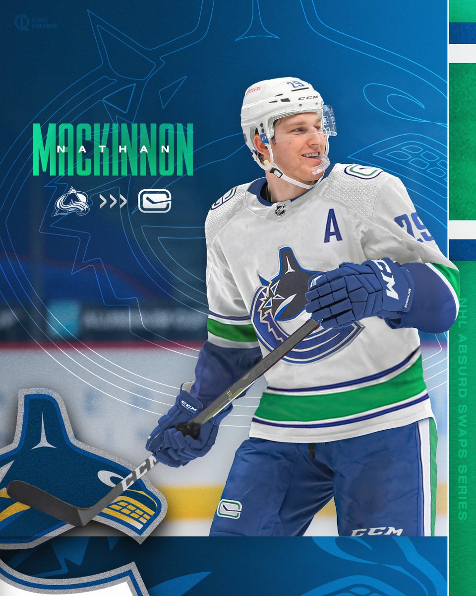 CRamirezCalif's tweet photo. Nathan Mackinnon

@Avalanche ➡️ @Canucks 

#AbsurdNHLSwaps #GoAvsGo #Canucks https://t.co/GJhD2KbIEh