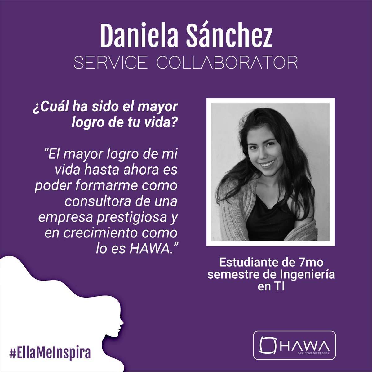 HawaExperts's tweet photo. Seguimos reconociendo a las #HAWAExperts, sabemos que ellas son la base del futuro de Hawa. Gracias por ser ejemplo de pasión, perseverancia y conocimiento. Hoy reconocemos a Jenny, Adri y Danny que nos enseñan que los sueños son alcanzables
#EllaMeInspira #8M2021 #DíaDeLaMujer https://t.co/ALiH9KoYDk