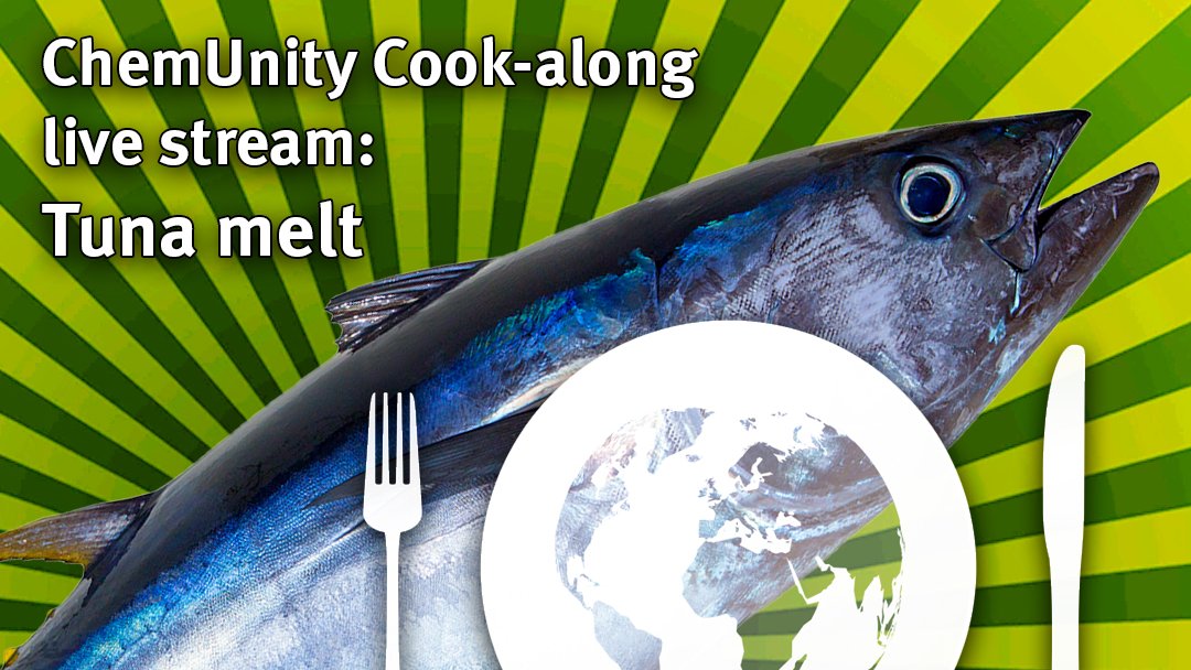 ChemKitchenICL's tweet photo. Our next live cook-along is tomorrow (Wed) at 13.00 GMT! Join us on Youtube: https://t.co/idk8oKhB3y This week Kuba will be cooking a Tuna Melt. See you there! https://t.co/aGXpznm4ud