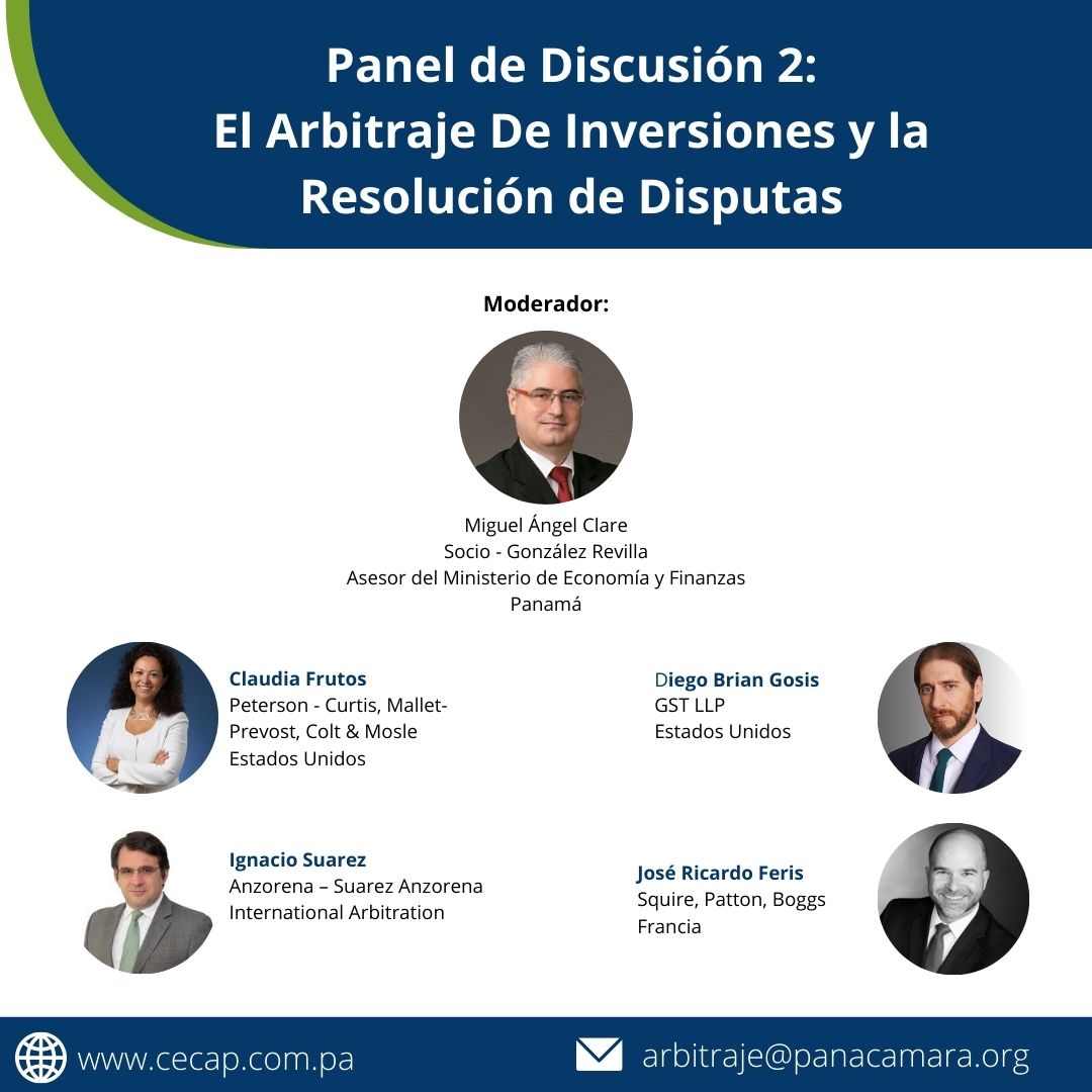 🌐Seminario “El Arbitraje con El Estado: Comercial y de Inversiones”
📅29 de marzo de 2021
🕘9:00 a.m. a 11:30 a.m.

Dirigido a: Abogados, asesores jurídicos del Estado y corporativos, empresarios y público en general.

📝Regístrese en el siguiente enlace: bit.ly/3v6WNCD