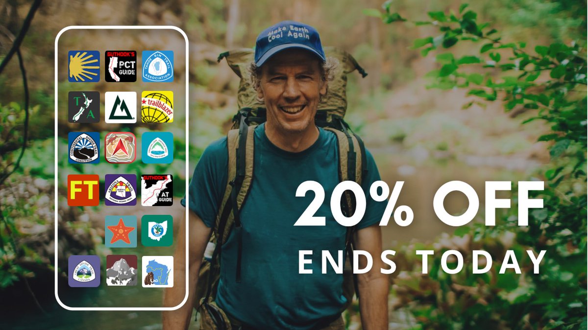 faroutguides's tweet photo. Last chance! GET 20% OFF all of our long distance hiking guides! Don't miss out. Shop: https://t.co/oXOIQAf2ty

Sale ends tonight at 11:59pm. https://t.co/3sEyZF0aeB