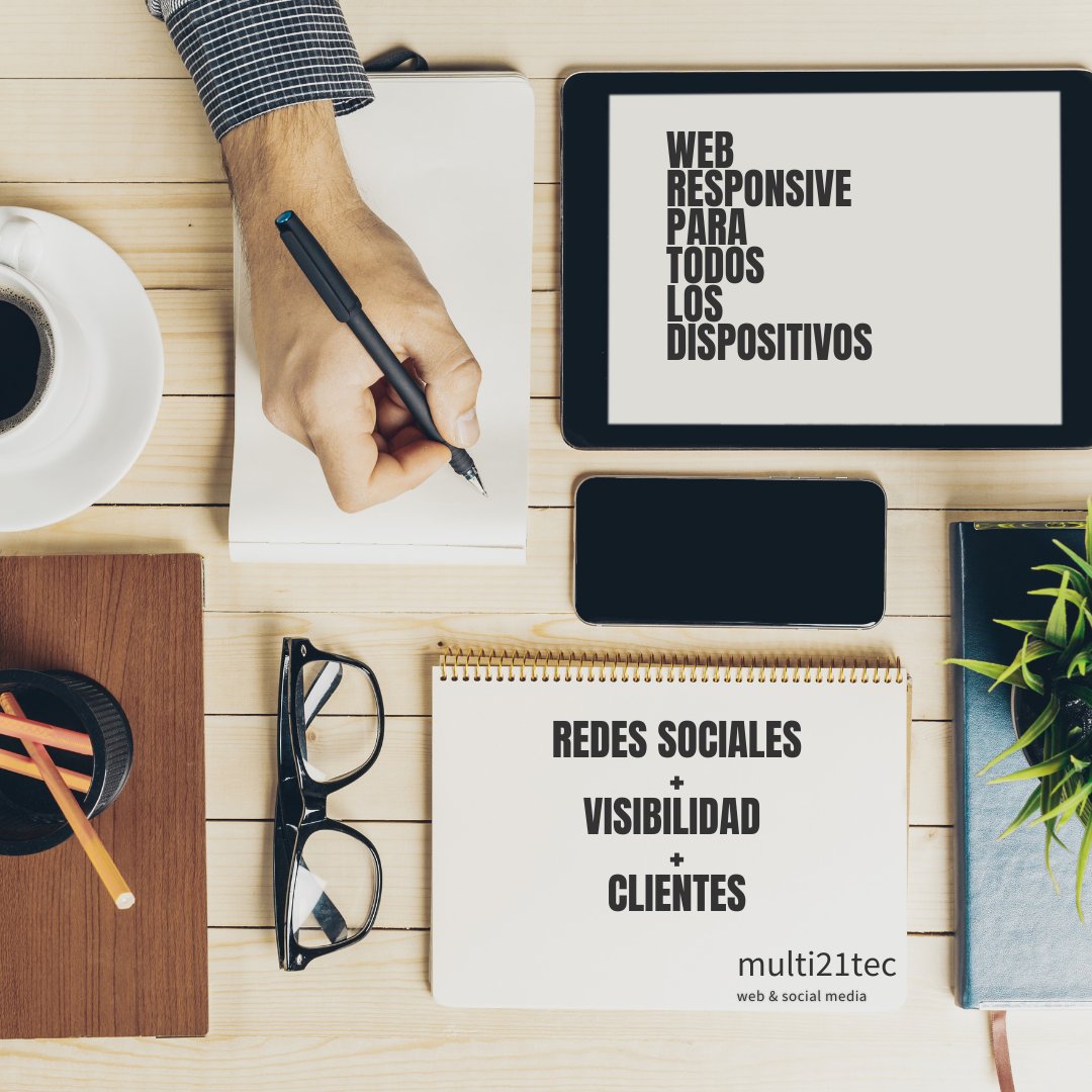 Es importante disponer de una web que se visualice correctamente en cualquier dispositivo moderno.#web #webresponsive #socialmedia #clientes #RedesSociales #negociosonline #digitalmarketing #clientes #multi21tec