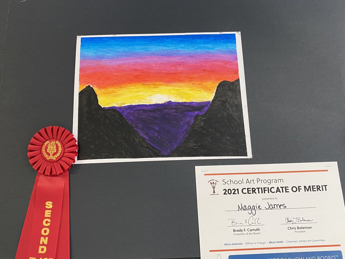 I’m always impressed at the quality of our <a href="/elem_longfellow/">Longfellow ES</a> student artwork! These our the 2021 Houston Rodeo Arts submissions. #FineArtsMatter @HISDChoice