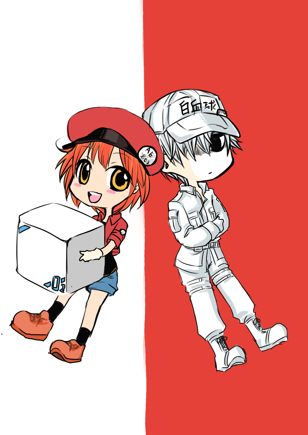 よだか はたらく細胞 白血球1146 赤血球 イラスト T Co Hlldexrzcf T Co Kdawiabwhr Twitter