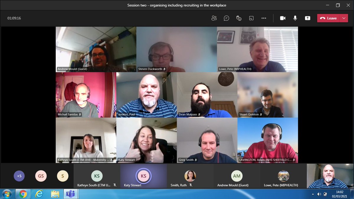 MiPhealth's tweet photo. Our 3 training sessions on Organising and Recruitment concluded this week. We're blessed to have so many enthusiastic new reps! Roll on part 3 - Supporting Members via Conversations in the Workplace #miphealth #training #linkmembers #activism #organising #tradeunion #nhsmanagers https://t.co/wYM8dCVy8j