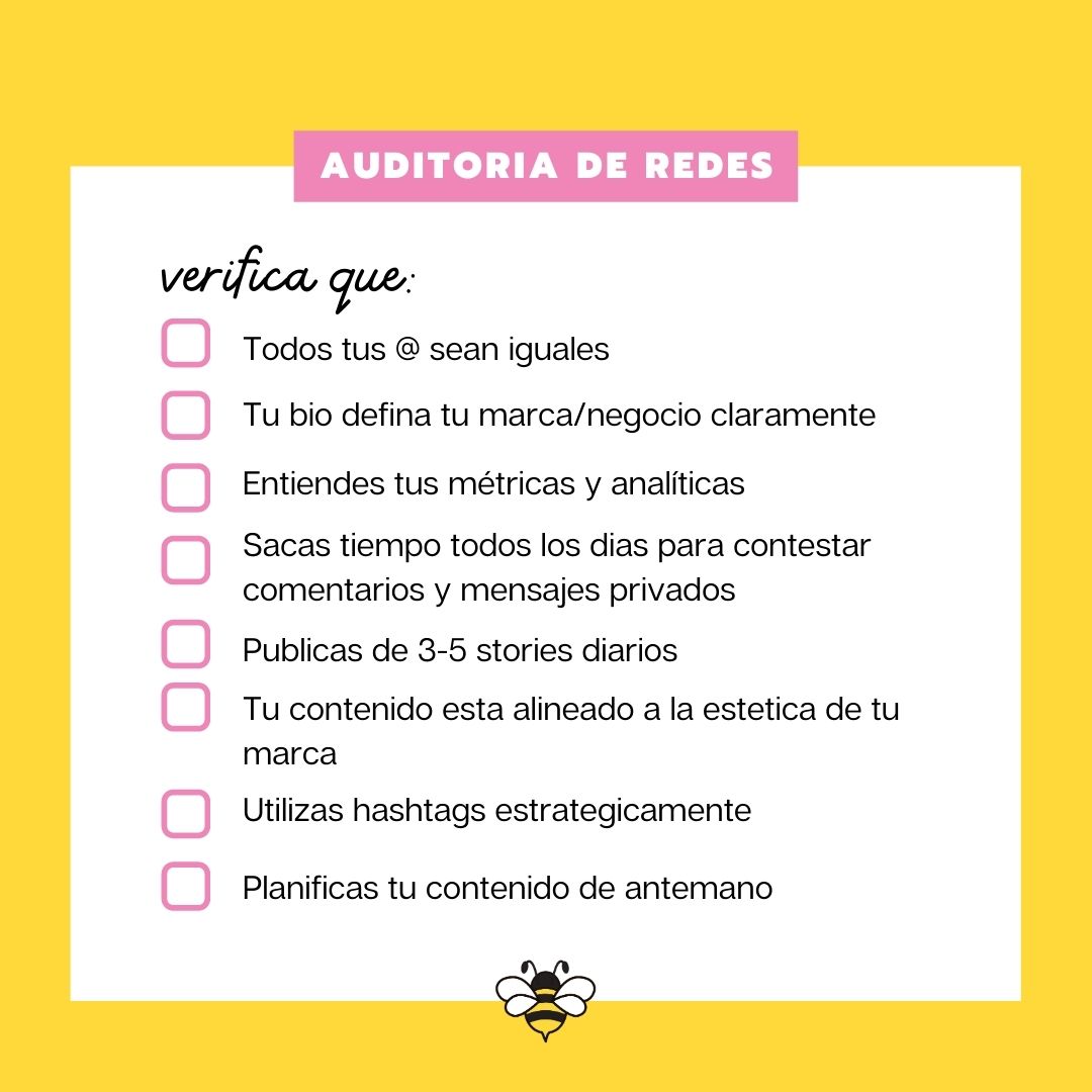 Loraima's tweet photo. No importa cuánto lleves utilizando las redes, ¡nunca es mal momento para realizar una auditoría! 

Piénsalo como spring cleaning🌺: una auditoría de redes es la oportunidad para asegurarte de que tus cuentas están alineadas con tus objetivos y estrategia. Manos a la obra🐝 https://t.co/C6tqpxAqDG