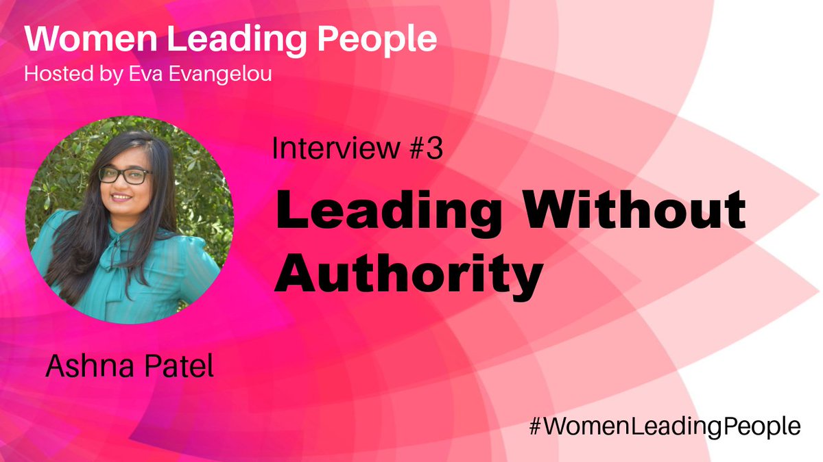 Going LIVE at 8pm (GMT) today with the brilliant Ashna Patel, Manager of Customer Success <a href="/ascent_cloud/">Ascent Cloud</a> on how to 'Lead without authority'. Register here: youtu.be/24VAmpEs3L4 !!!

#firsttimemanagers #womenleaders #peoplemanagement