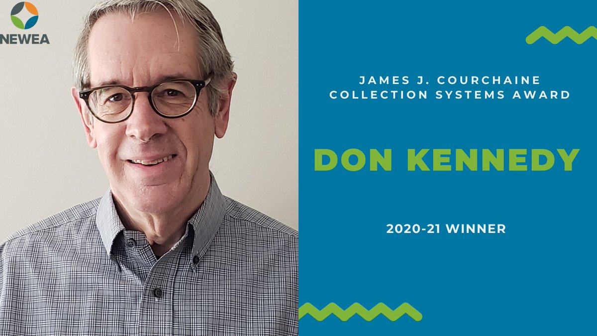 Don Kennedy has been honored with NEWEA's 2020 James J. Courchaine Collection Systems Award! This recognizes Don's over 30 years of experience in environmental services. Don recently retired from his full-time training coordinator role with <a href="/NEIWPCC/">NEIWPCC</a>. Congratulations! #NEWEA21