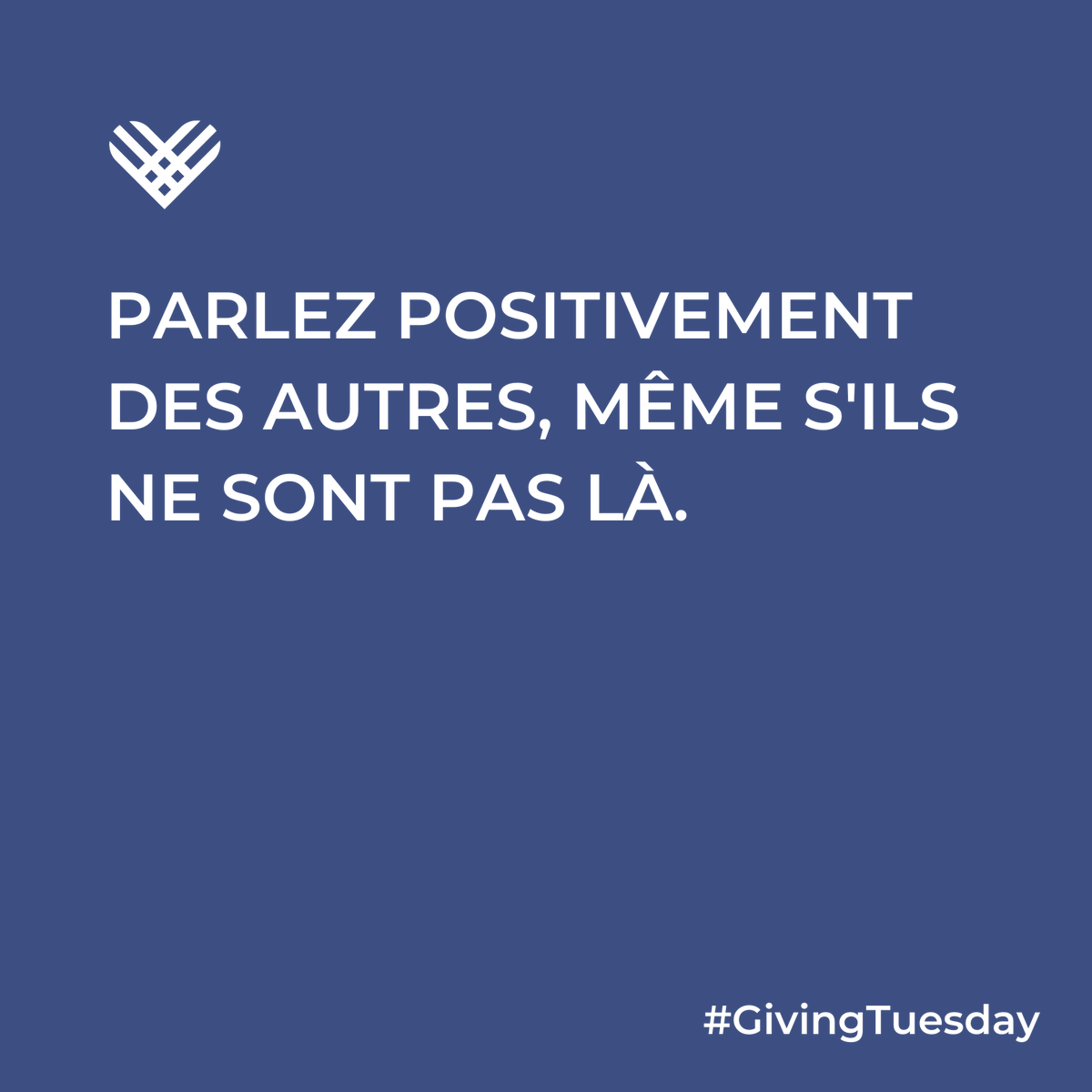 GivingTuesdayCH's tweet photo. #parcequefairelebienfaitleplaisir #accomplirplusensemble #lagénérositérendheureux #GivingTuesday #GivingTuesdayCH #52Tuesdays https://t.co/ojkew6EfeJ