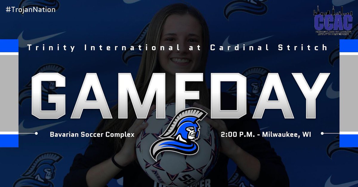 TIUwsoc's tweet photo. Game day in southern Wisconsin!

⚽️ at Cardinal Stritch
🕰 2:00pm CT
📍Bavarian Soccer Complex
📺 https://t.co/NVCCRWOziC
📊 https://t.co/KkAn0y9HA1

#TrojanNation⚔️ #TIUwsoc #TIUvsCSU https://t.co/EwlNE86j0w