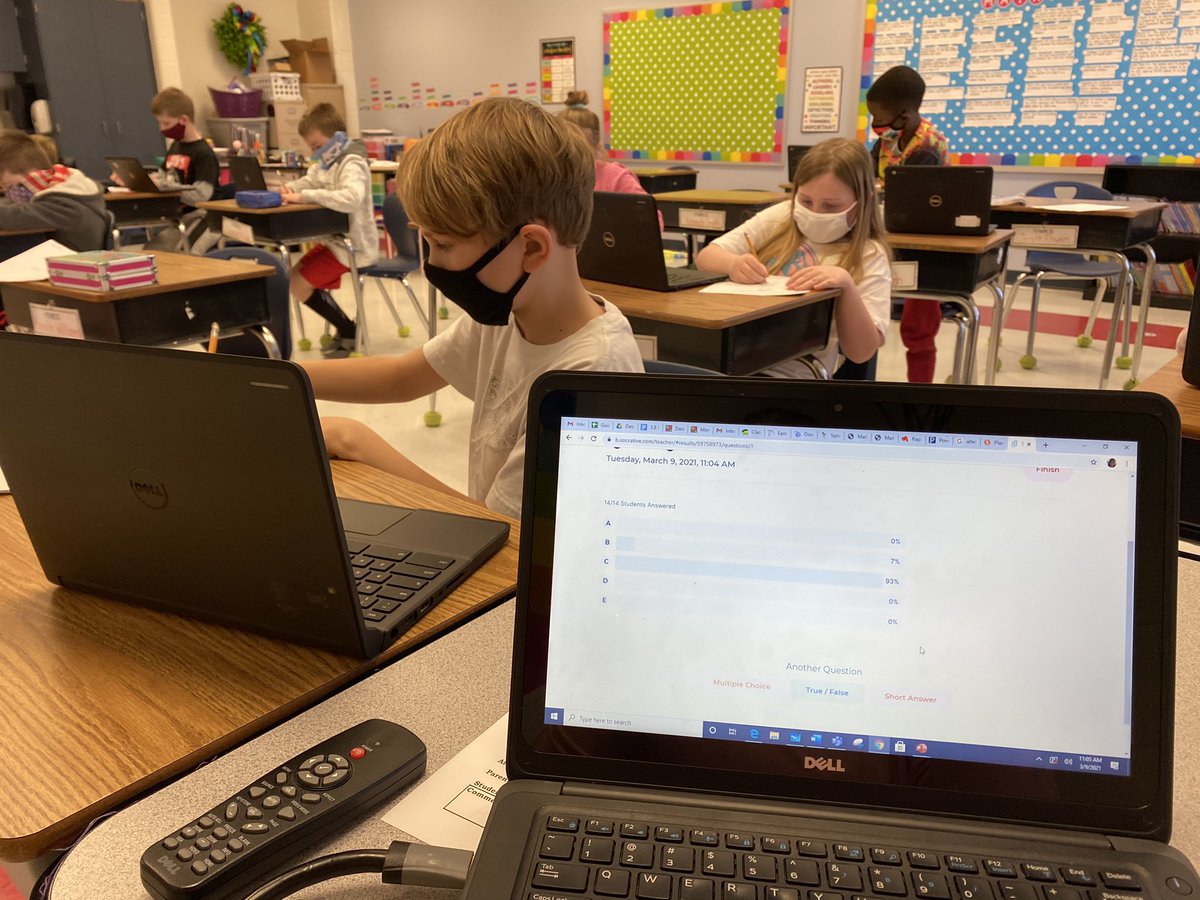 Using #socrative to review for our next Checkin! I love it because there’s NO prep!! We don’t waste our time reviewing things everyone understands! And the kids have enjoyed doing something different! You gotta #reachthemtoteachthem  <a href="/SchoolBeaufort/">Beaufort Elementary School</a> <a href="/karenwood1/">Karen Wood</a> <a href="/parish_laura/">Laura Parish</a>
