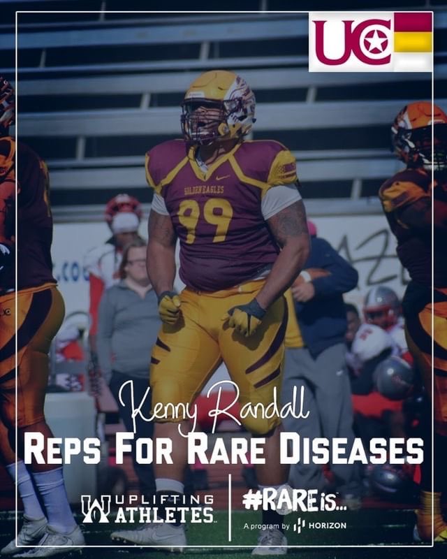 Hey <a href="/UCWV_Football/">University of Charleston Football</a> fans! At my <a href="/NFL/">NFL</a> Pro Day I will be supporting <a href="/UpliftingAth/">Uplifting Athletes</a> with my Reps for Rare Diseases Campaign. Donate for each 225 bench press rep I perform and help me raise money and awareness for #RareDiseases #WeTackleRare   bit.ly/RandallRFRD