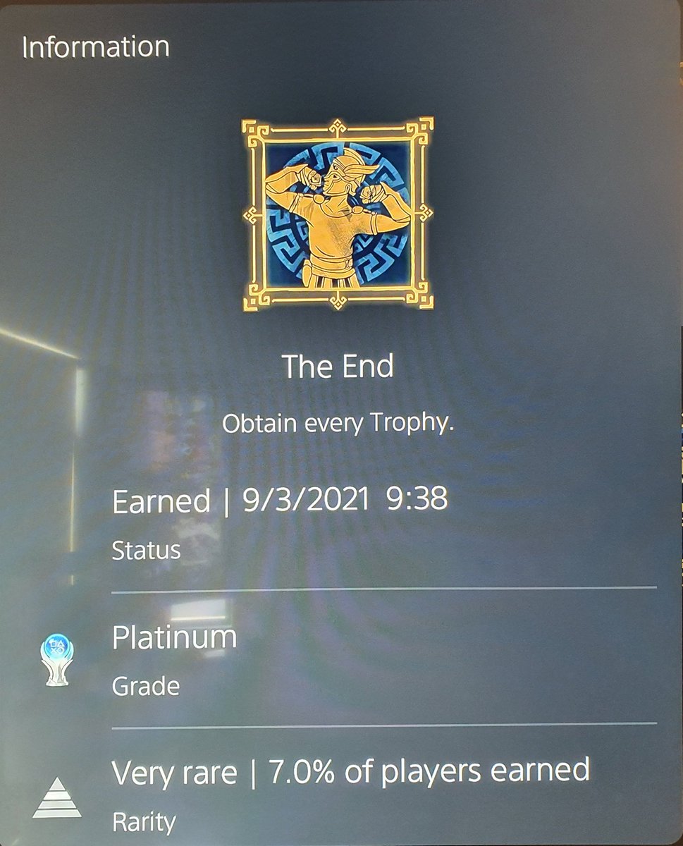 beckps3's tweet image. Si fué el platino #54 como lo disfruté! Gran juego, gran narrativa, gran gameplay y una nueva forma de ver la mitología griega, felicidades @UbisoftLatam por este juego! Como dije en @PlayingVG stream hoy o mañana por la noche, que prefieren? Toda la bóveda o solo la pelea final?