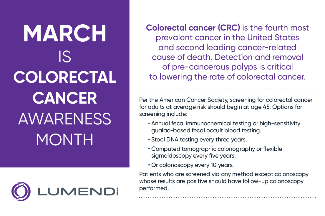 Lumendi_USA's tweet photo. Colorectal cancer is a killer. Screening may save your life. Here's a reminder about screening recommendations issued by the American Cancer Society .
#colonscopy #endoscopy #keepyourcolon https://t.co/KRt5BiBD99