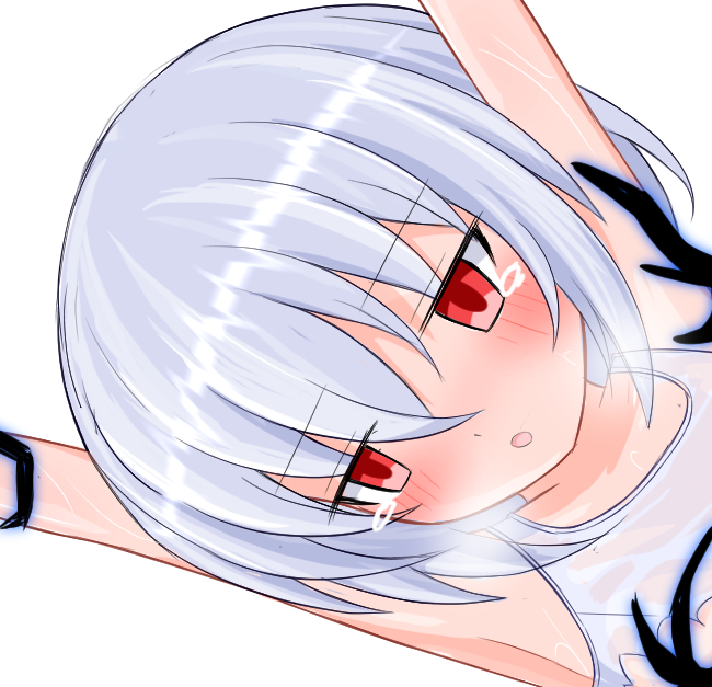 ちなみに悩んでる表情はこちらです。
最後まで訳も分からず犯されてる感を出すか、それとも最後に正気を取り戻すか・・・どちらの展開も趣深いですよね・・・。 