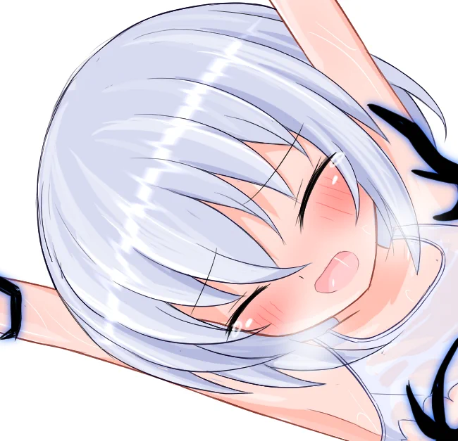 ちなみに悩んでる表情はこちらです。最後まで訳も分からず犯されてる感を出すか、それとも最後に正気を取り戻すか・・・どちらの展開も趣深いですよね・・・。 