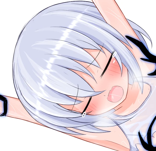 ちなみに悩んでる表情はこちらです。最後まで訳も分からず犯されてる感を出すか、それとも最後に正気を取り戻すか・・・どちらの展開も趣深いですよね・・・。 