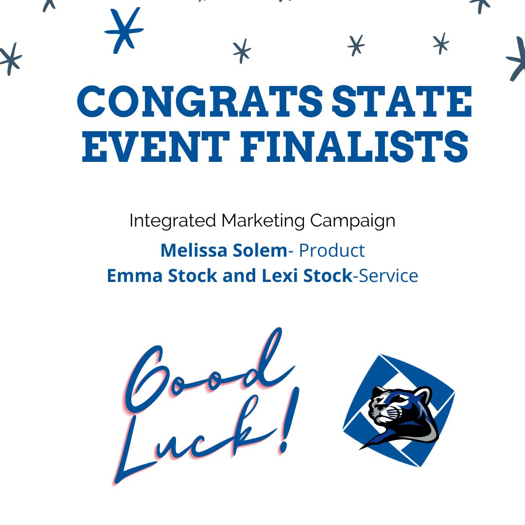 Congrats to all of our State Event Finalists! We are so proud of you all, best of luck as you continue competing today 🔷 #mndeca