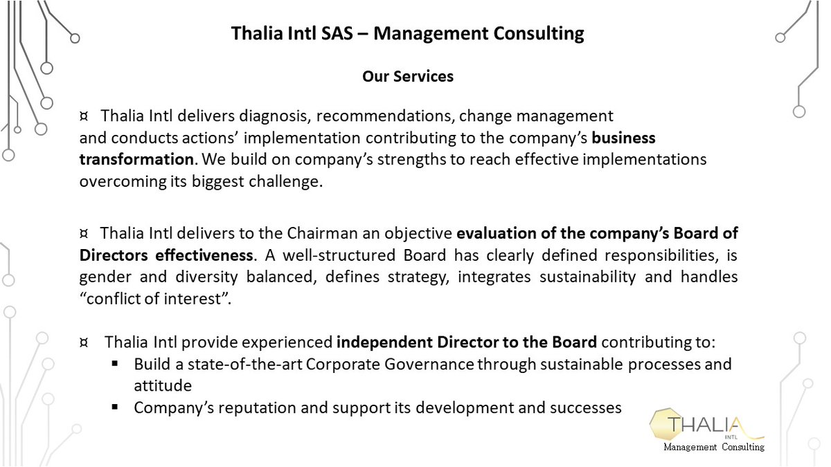 ThaliaIntl's tweet photo. https://t.co/tIpJNi65HH celebrates 20 years of experience in #ManagementConsulting to mid and large companies realised with respect, professionalism, honesty and humility.
#BusinessTransformation #CostReduction #DigitalThinking #BoardOfDirectors #CorporateGovernance https://t.co/MFv0i10mgt