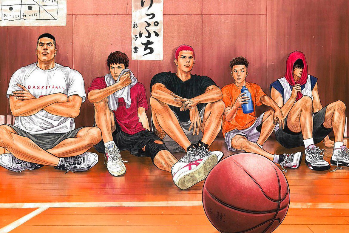 Gin_q8's tweet photo. و أنتهيت من الانمي العظيم سلام دانك ، من افضل الأعمال الرياضية اللي شفتها ان لم يكن الافضل . . متعه لا توصف 
شعور غريب مع نهاية الانمي💔 https://t.co/zVj5YbIoXZ