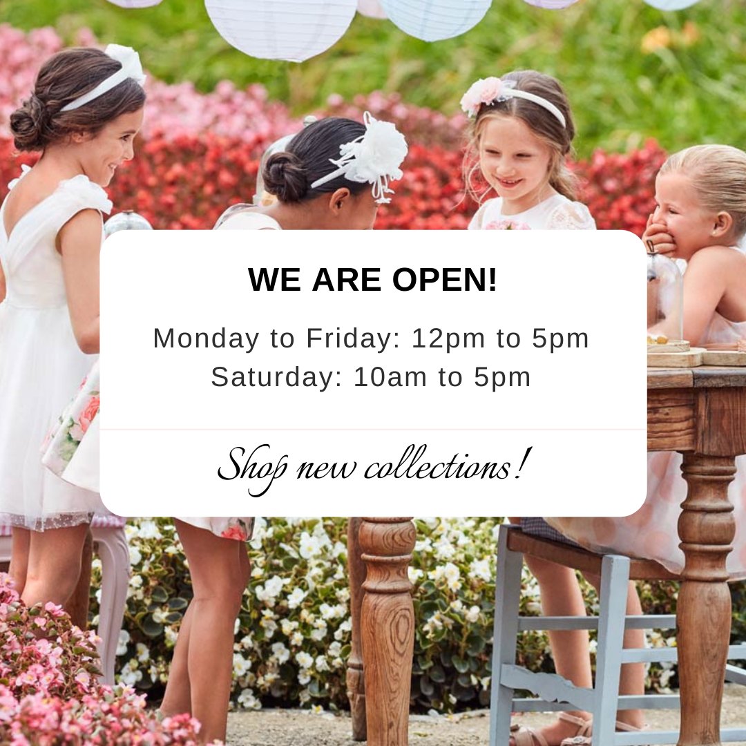 CarmensDesigns's tweet photo. Our store is open and ready to help you find the perfect outfit for the special celebrations we’ve all been waiting for. 

Monday to Friday: 12pm to 5pm | Saturday: 10am to 5pm
Please, make an appointment if you wish to visit us on Sunday or outside of the hours of operation. https://t.co/kiMcZurdBB