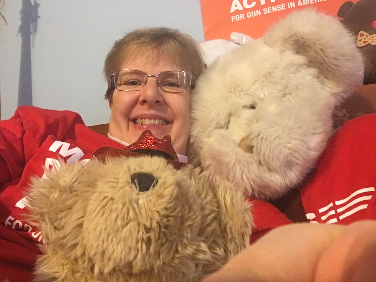 JudyTbear132's tweet photo. Even Teddy Bears want to #EndGunViolence! RI @MomsDemand volunteer. #RIPolitics @Everytown https://t.co/nSChD72iGK