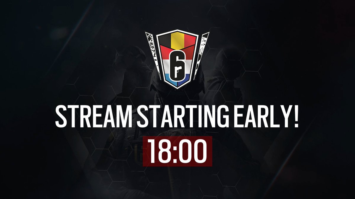 Our stream of the <a href="/Rainbow6Benelux/">Rainbow Six Benelux</a> Open Qualifiers will start an hour earlier than planned! Hope yall are as excited as we are to cover as much games as possible!!

Today <a href="/TudorEnea/">tudor enea</a> and @WhiPPet_R6 will be joined by <a href="/GerryCasts/">GerryTheMusicMan</a> himself!

So tune in on twitch.tv/twodoors_ !!