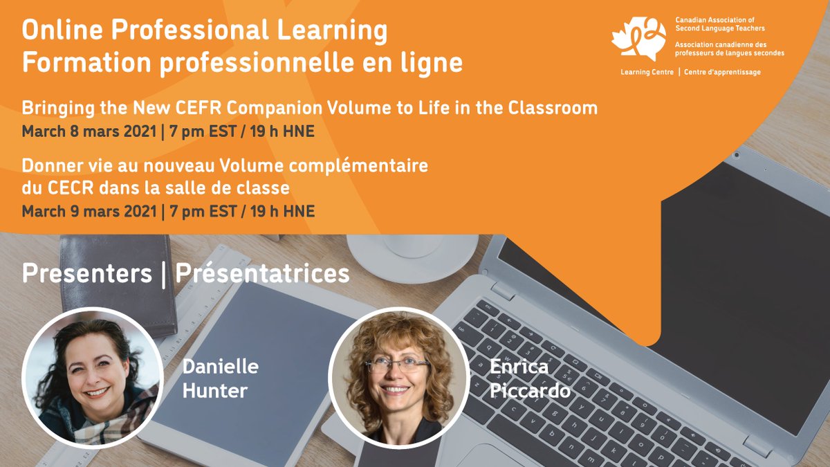 CASLT_ACPLS's tweet photo. La séance Formation professionnelle en ligne de ce soir (version française) vous aidera à donner vie au nouveau Volume complémentaire du #CECR 📕

Inscrivez-vous : https://t.co/u3ZGDGCtdU #CASLTACPLS https://t.co/rh2iGjDF4P