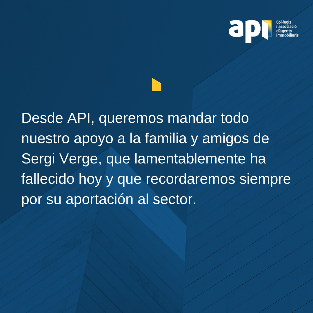 apicatalunya's tweet image. Desde API, queremos mandar todo nuestro apoyo a la familia y amigos de Sergi Verge, que lamentablemente ha fallecido hoy y que recordaremos siempre por su aportación al sector.