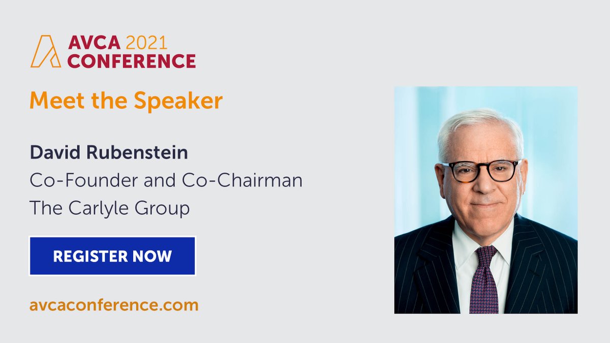 Are you a GP interested in learning about best practices for private equity? Hear David Rubenstein's insights on the global economy and the critical role of private investment in accelerating growth post-COVID. 

👉 avcaconference.com #AVCA2021